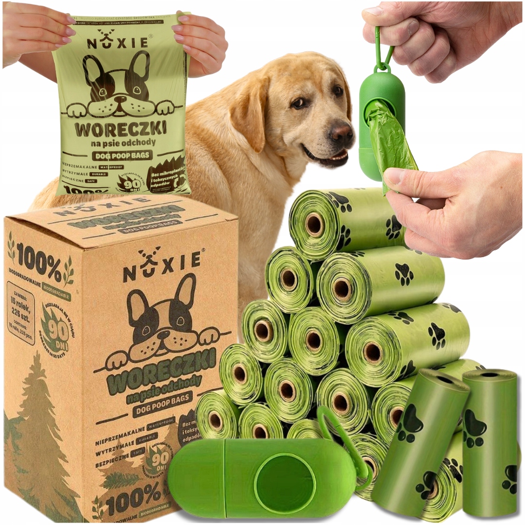 sáčky na psí exkrementy Biologicky rozložitelné Pouzdro Sáčky na Hovínka Eco 360ks