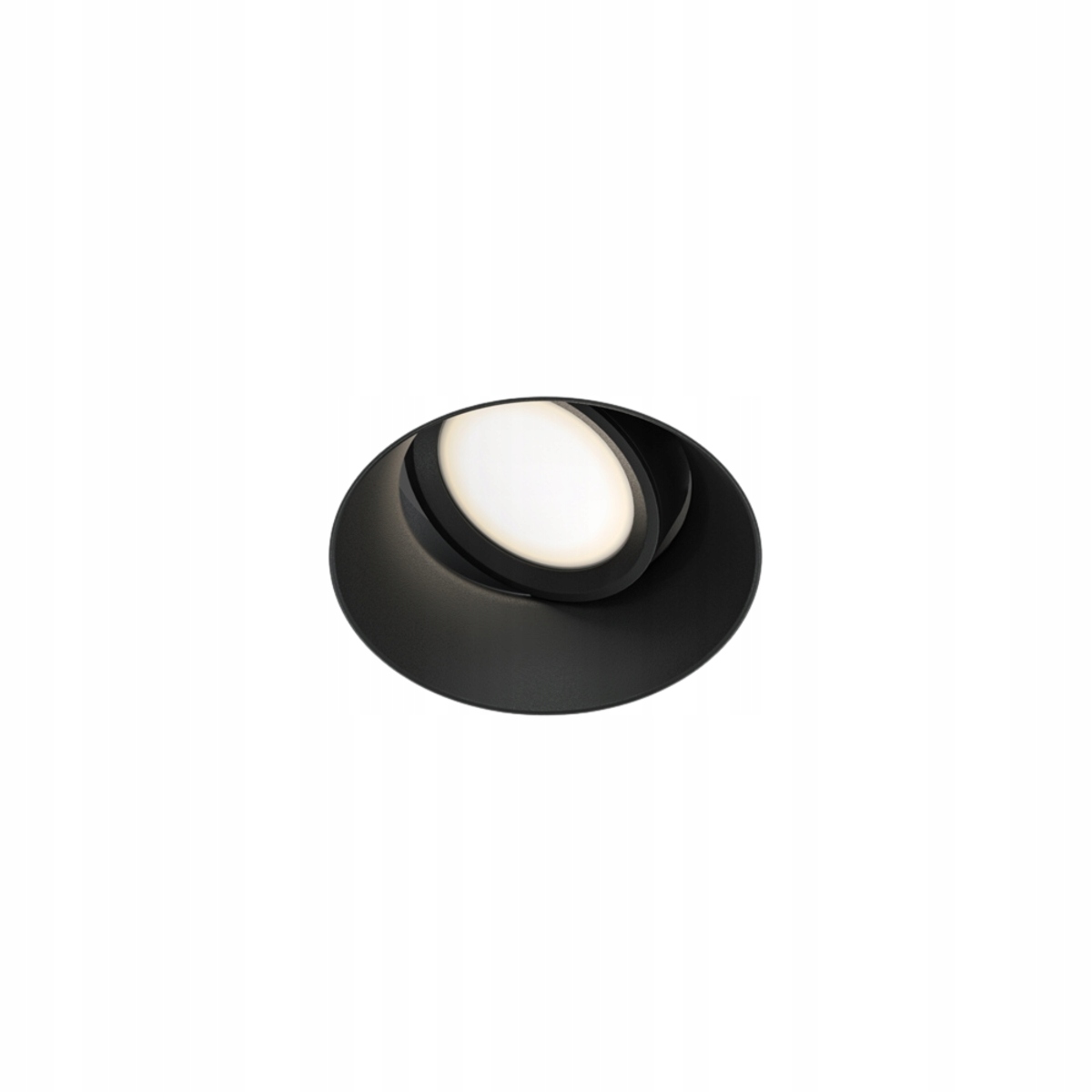 Černá zapuštěná lampa 1xGU10 50W Alu Maytoni, nastavitelná