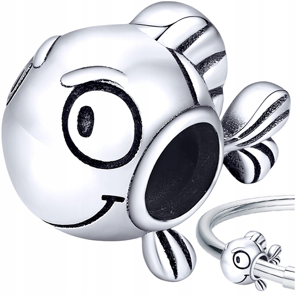 

Charms Rybka koralik beads srebro pr 925
