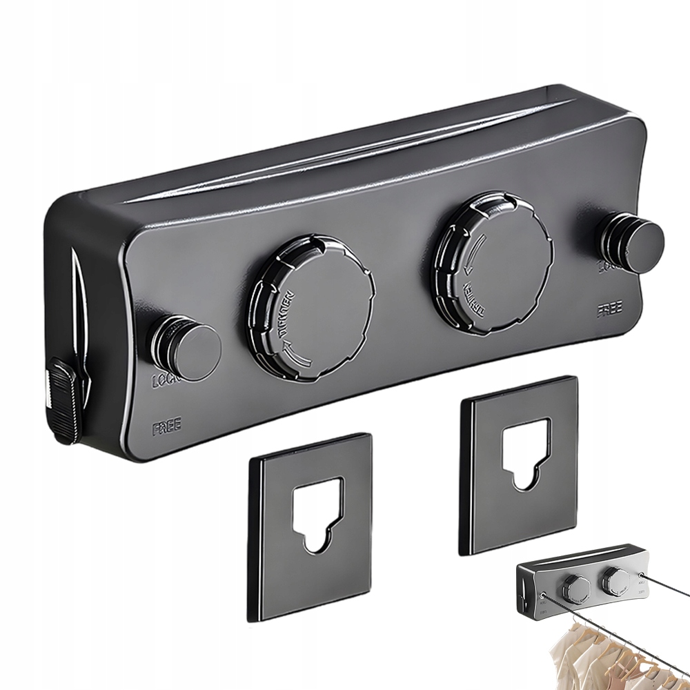 Levně Skládací Lano Pro Sušení Prádla S Vysokým Zatížením Na Stěnu Bez Vrtání