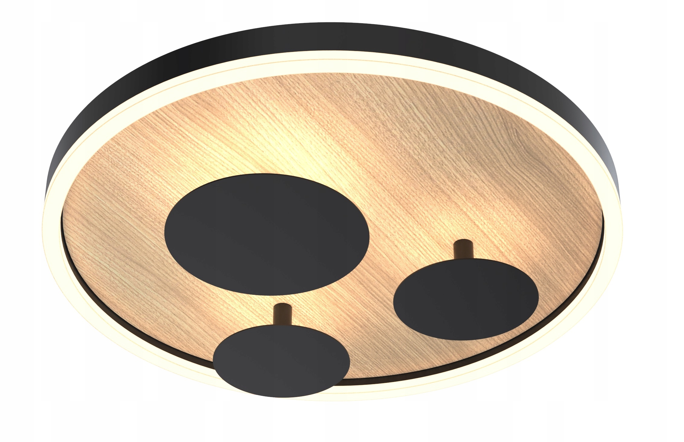 Stropné Svietidlo okrúhly Wofi 40 hnedý, čierny