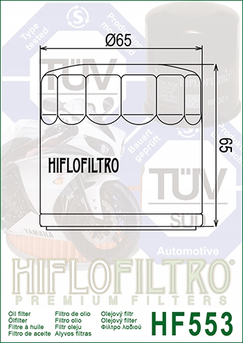 FILTR OLEJU HIFLOFILTRO HF553 Producent Hiflofiltro