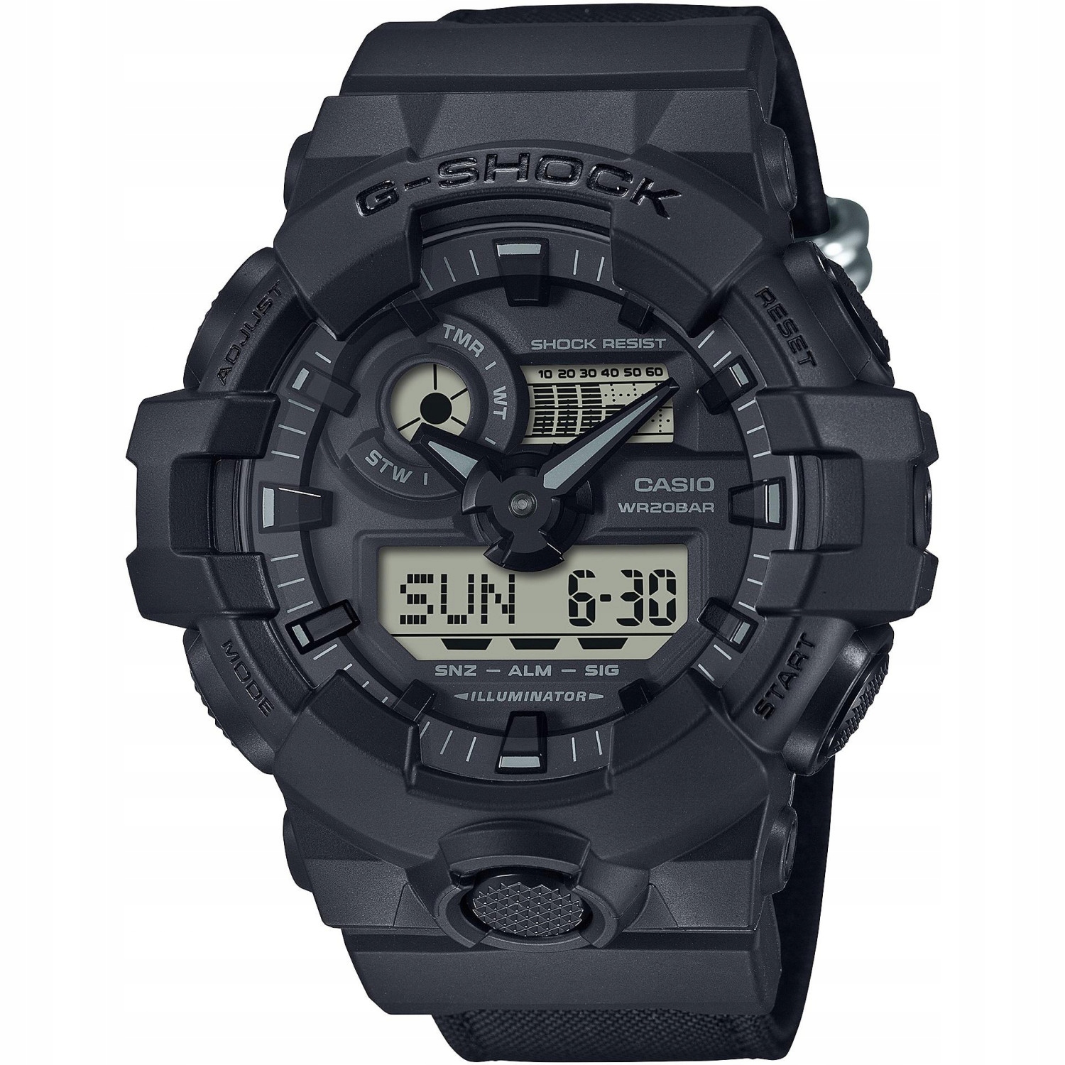 Casio G-Shock GA-700BCE-1AER 200 m Černý