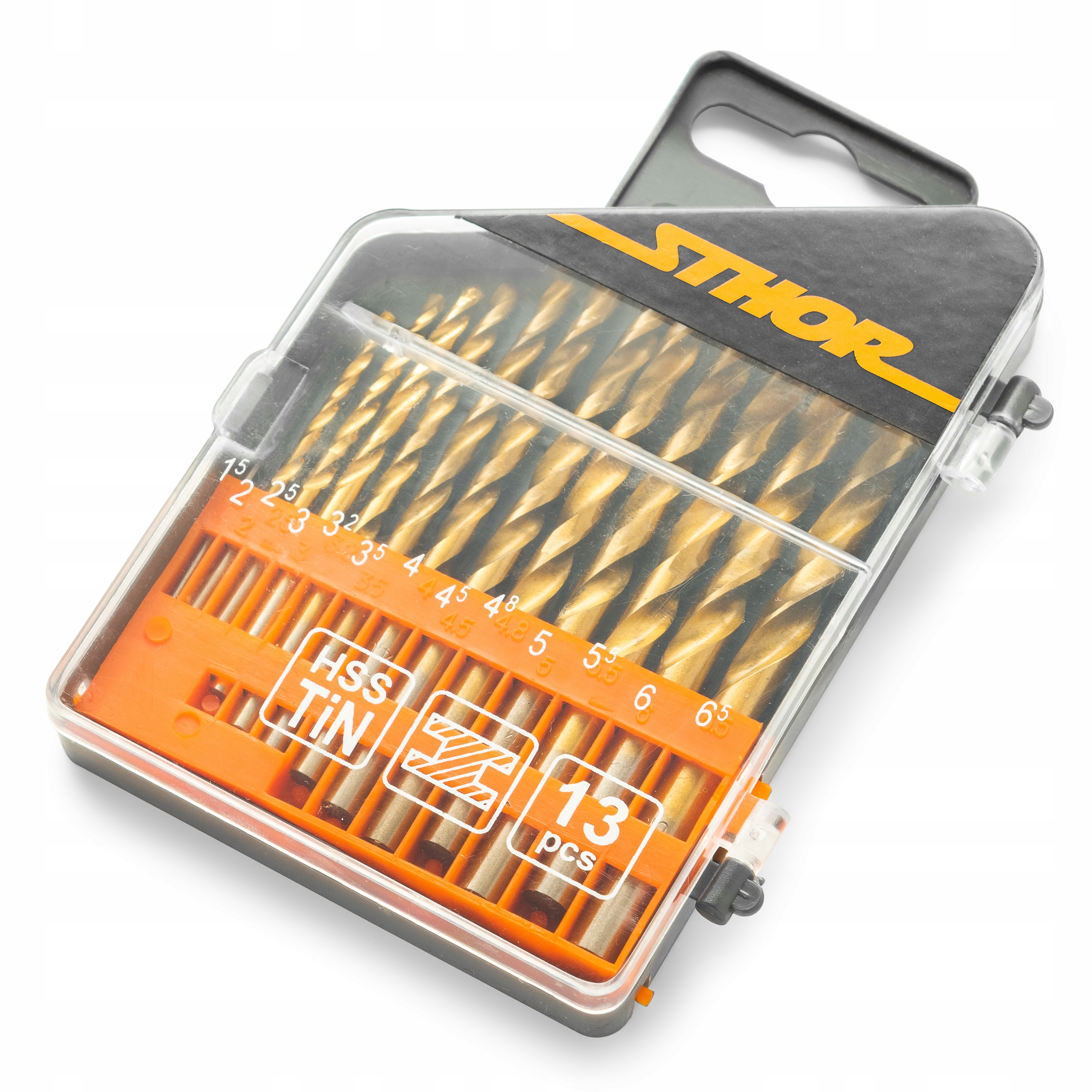 

Wiertła do metalu Tytan 1,5-6,5mm 13szt 22300