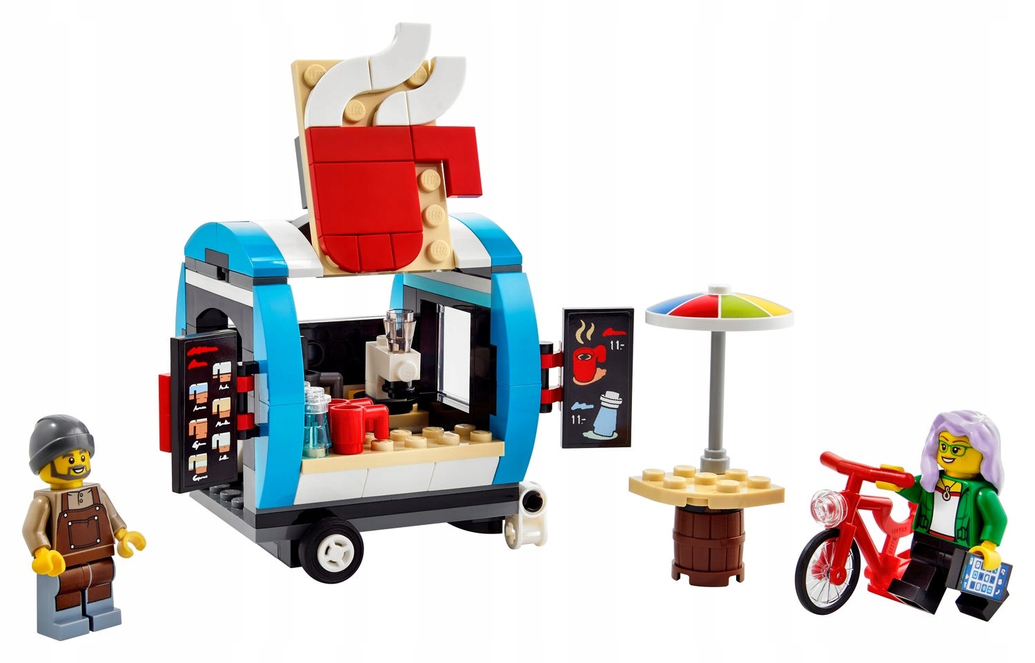 Lego 40488 Kávový vozík s přívěsem na kávu a promáčklina