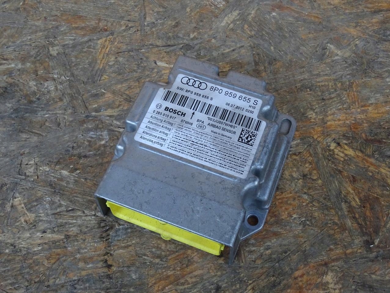 AUDI A3 8P LIFT 08-12 SENSOR MODUŁ AIRBAG PODUSZEK 8P0959655S Numer katalogowy oryginału 8P0959655S 0285010917