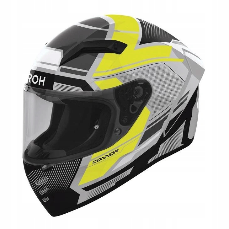 Motocyklová prilba Airoh Connor Ego Yellow Gloss čierna šedá žltá Darčeky