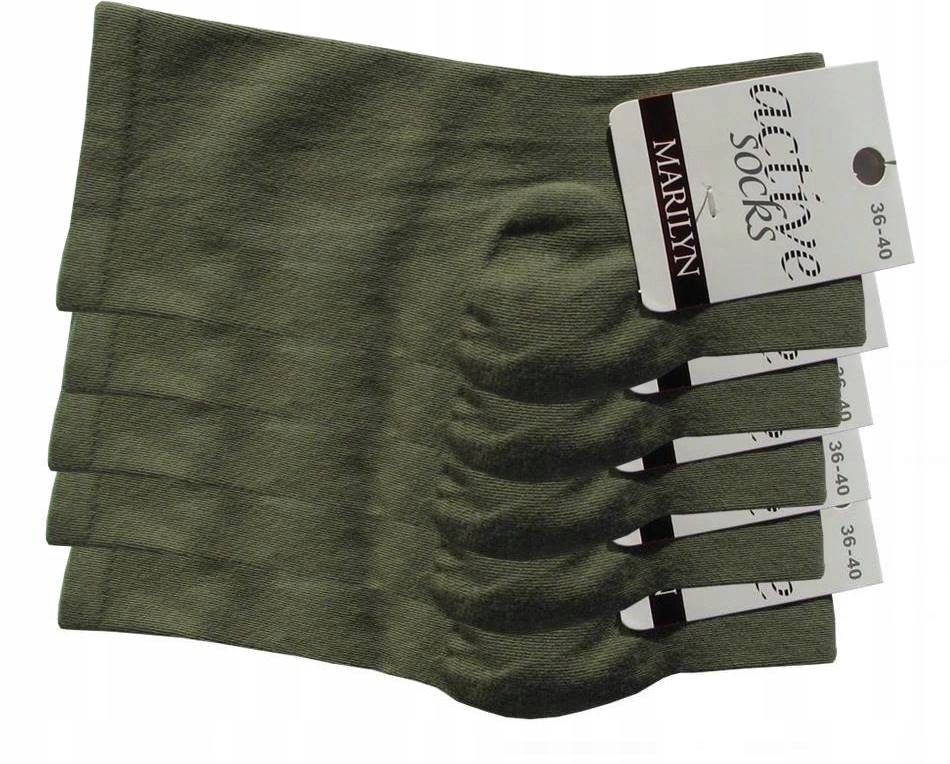 5 Par MARILYN Skarpety FORTE 58 OLIVO 36/40