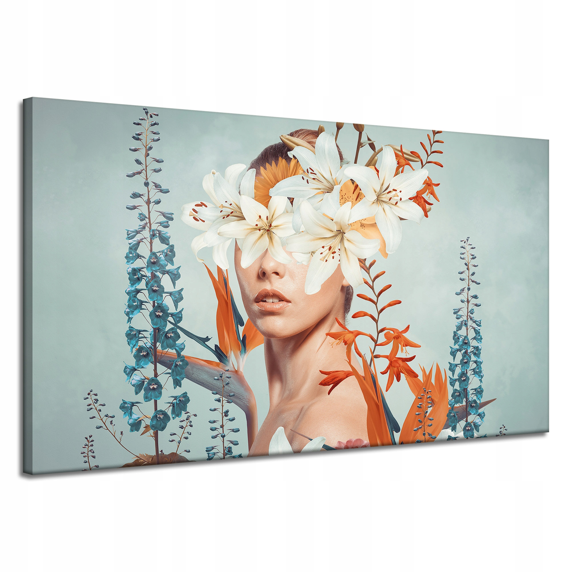 Obraz na plátně Dívka Krása Květiny Příroda 120x70 cm