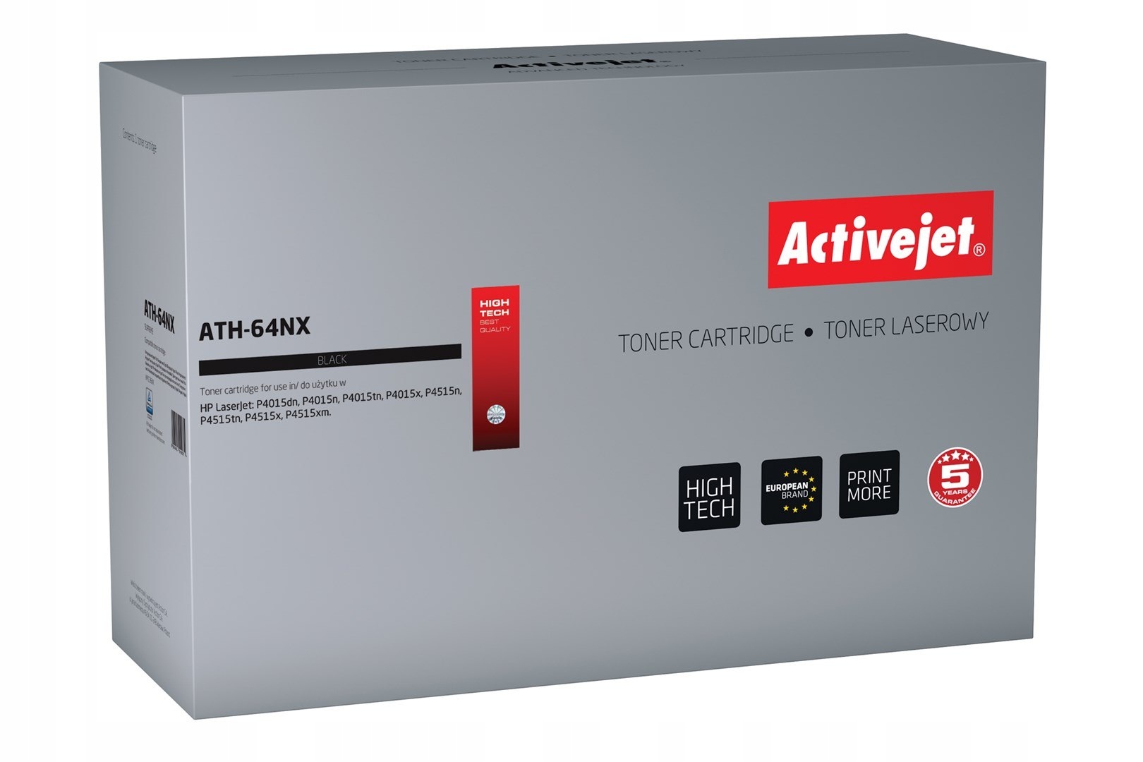 Activejet ATH-64NX Toner (zamiennik Hp 64X CC364X; Supreme; 24000 stron; cz