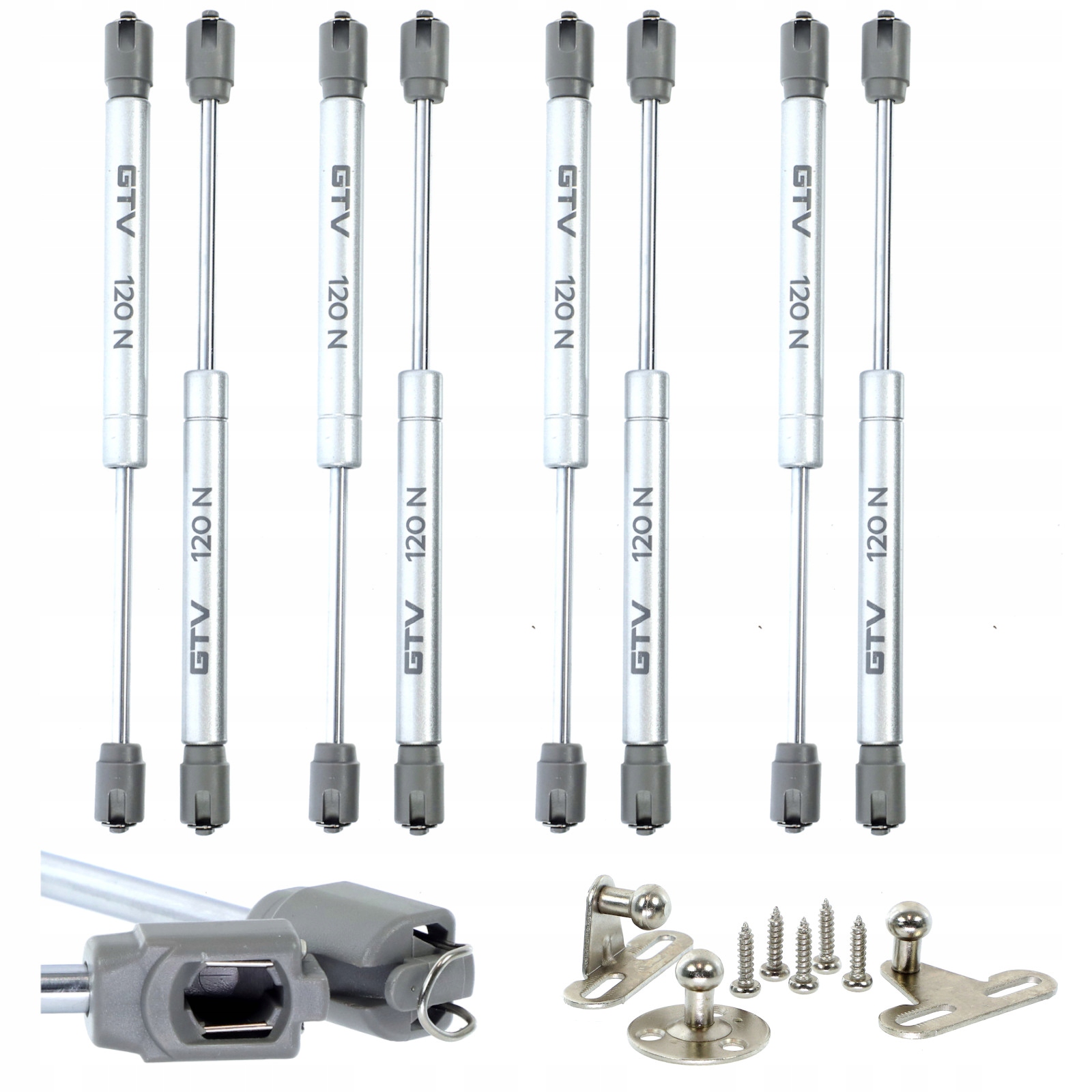 

Podnośnik meblowy gazowy siłownik 120N teleskopowy