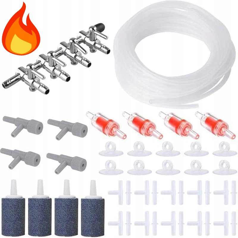 Impulsní napájecí zdroj pro akvária 72W 12-24V 3A 14 zástrčkami Univerzální