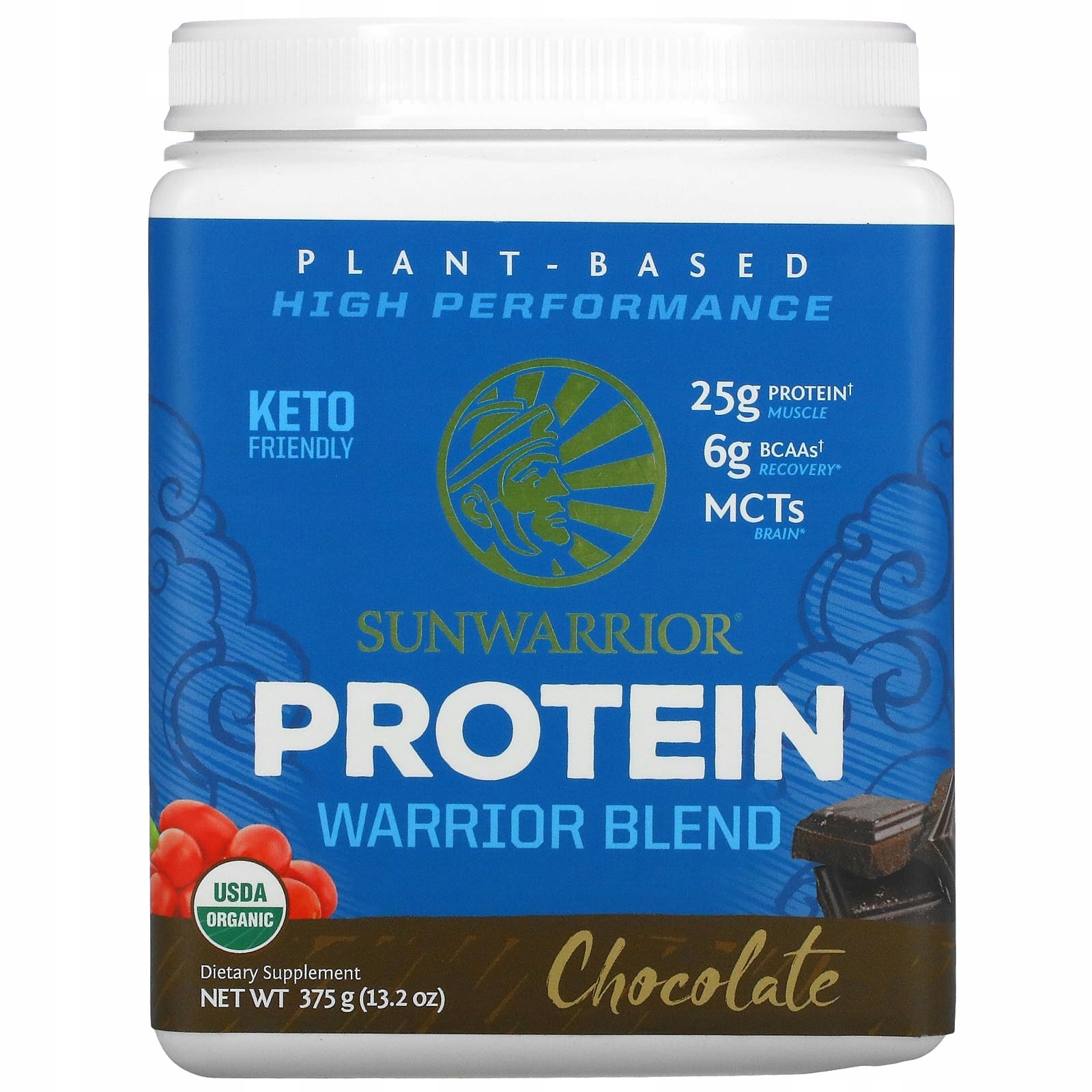 Sunwarrior Warrior Blend białko czekoladowe - 375 g