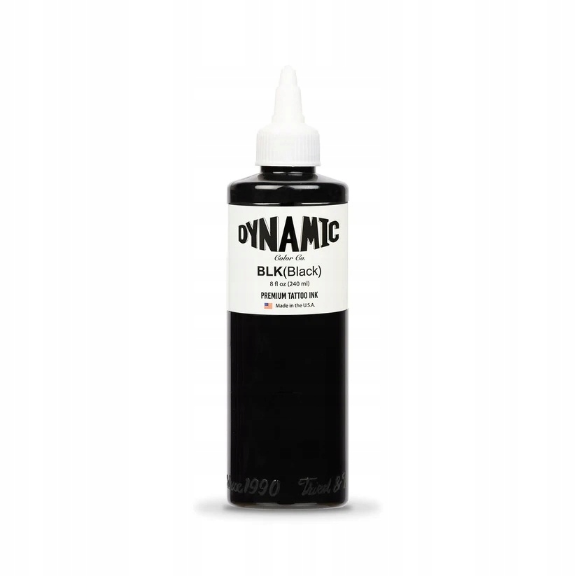Dynamic Black 240 ml Barva pro výuku tetování, tetování Inkoust Černá