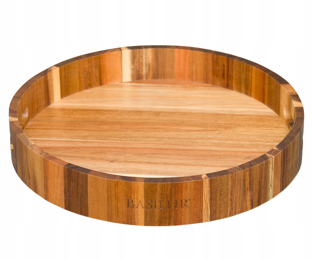 Basilur Taca dřevěná – průměr 35 cm – pro servírování čaje a kávy