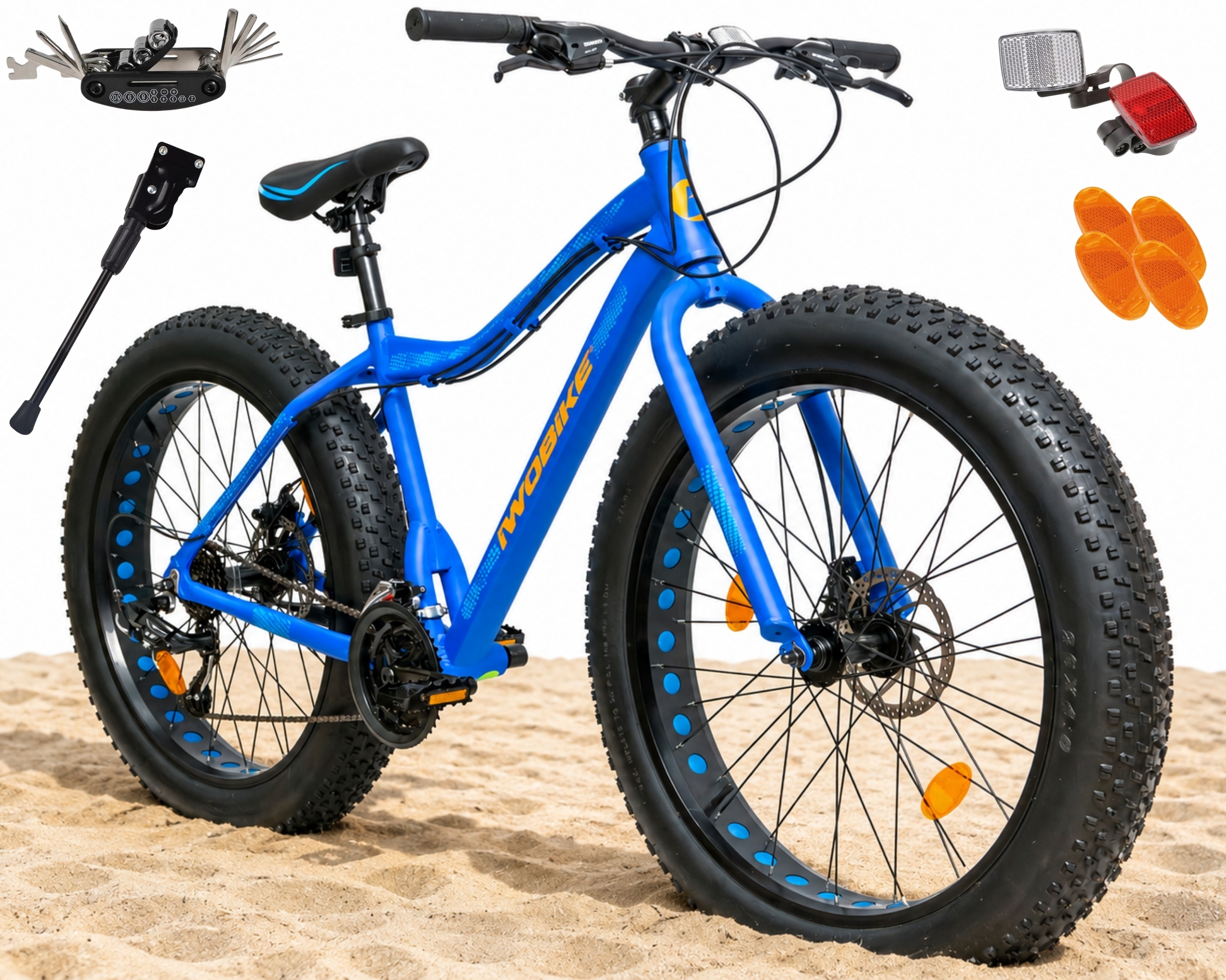 Dámské pánské kolo Fatbike 26 Iwobike Shimano hliníkové kotouče lehké 2026