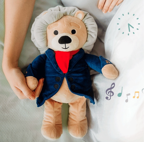 Zabawka grająca muzykę Beethovena - Miś Ludwig Wiek dziecka 0 +