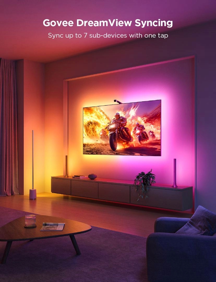 GOVEE Taśma LED TV RGBICW 3 Lite 3,6M z Kamerą i Sterowaniem Aplikacją — miniatura 16
