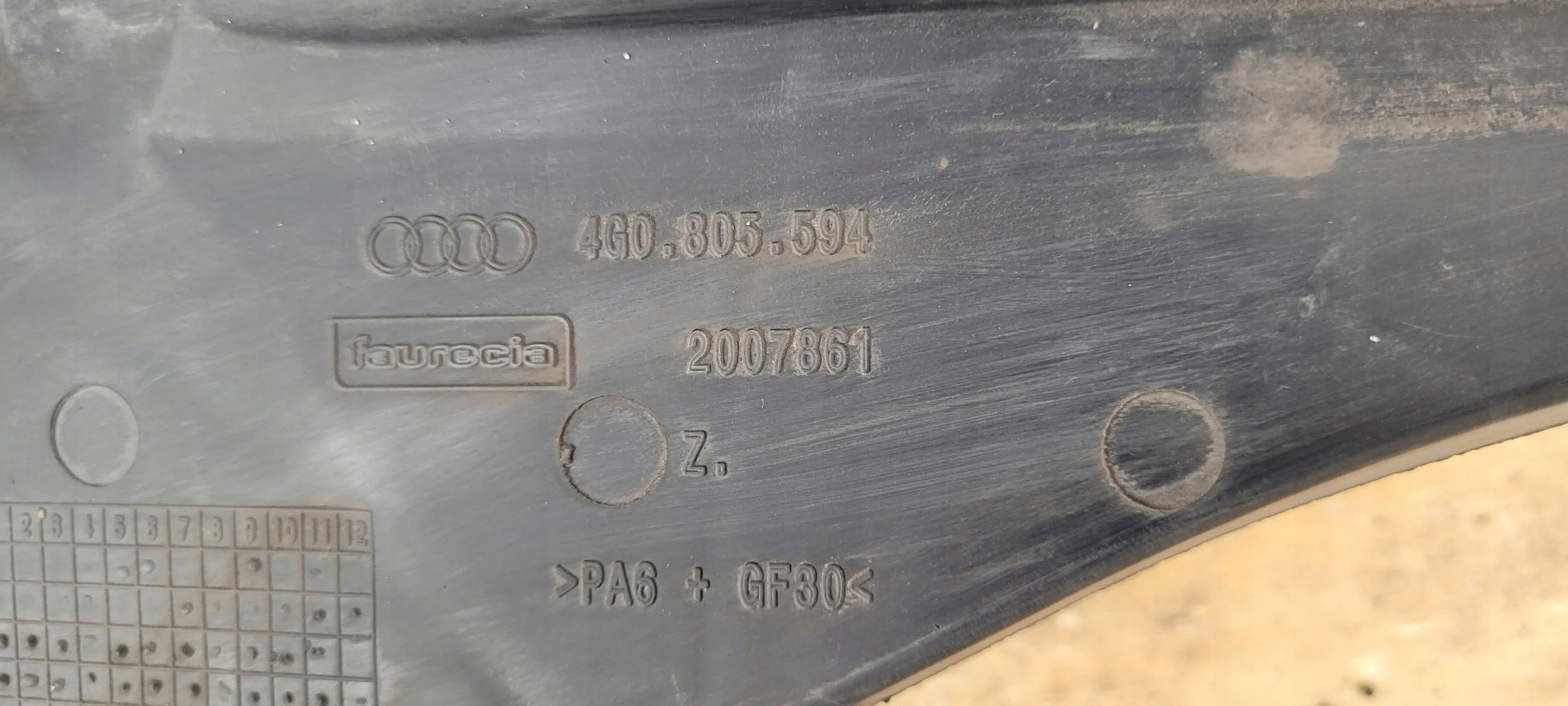 A6 C7 4G LIFT radiator support core panel 4G0805594 A7 4G ORG