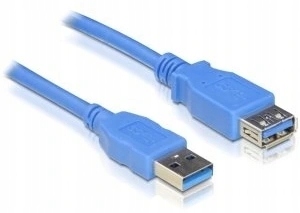 Przedłużacz USB 3.0 Czarny 1,8 metra 5Gbps Gw24 Marka IN