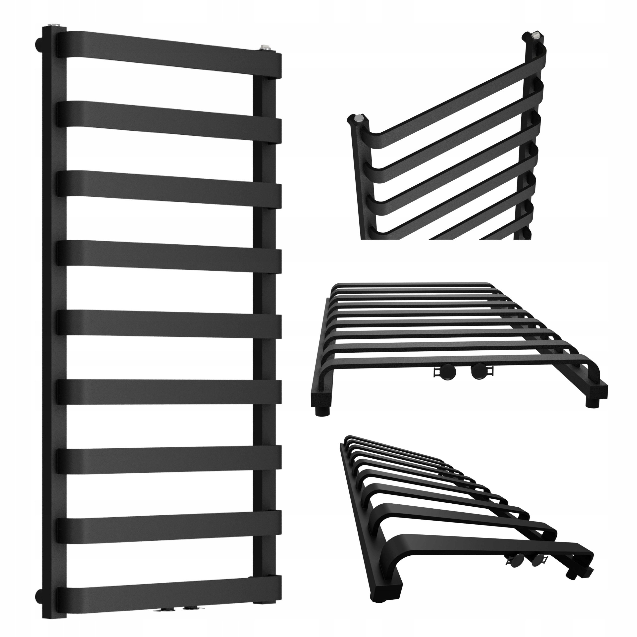 Koupelnový Radiátor Pandora-mid 100/50 Černý Str