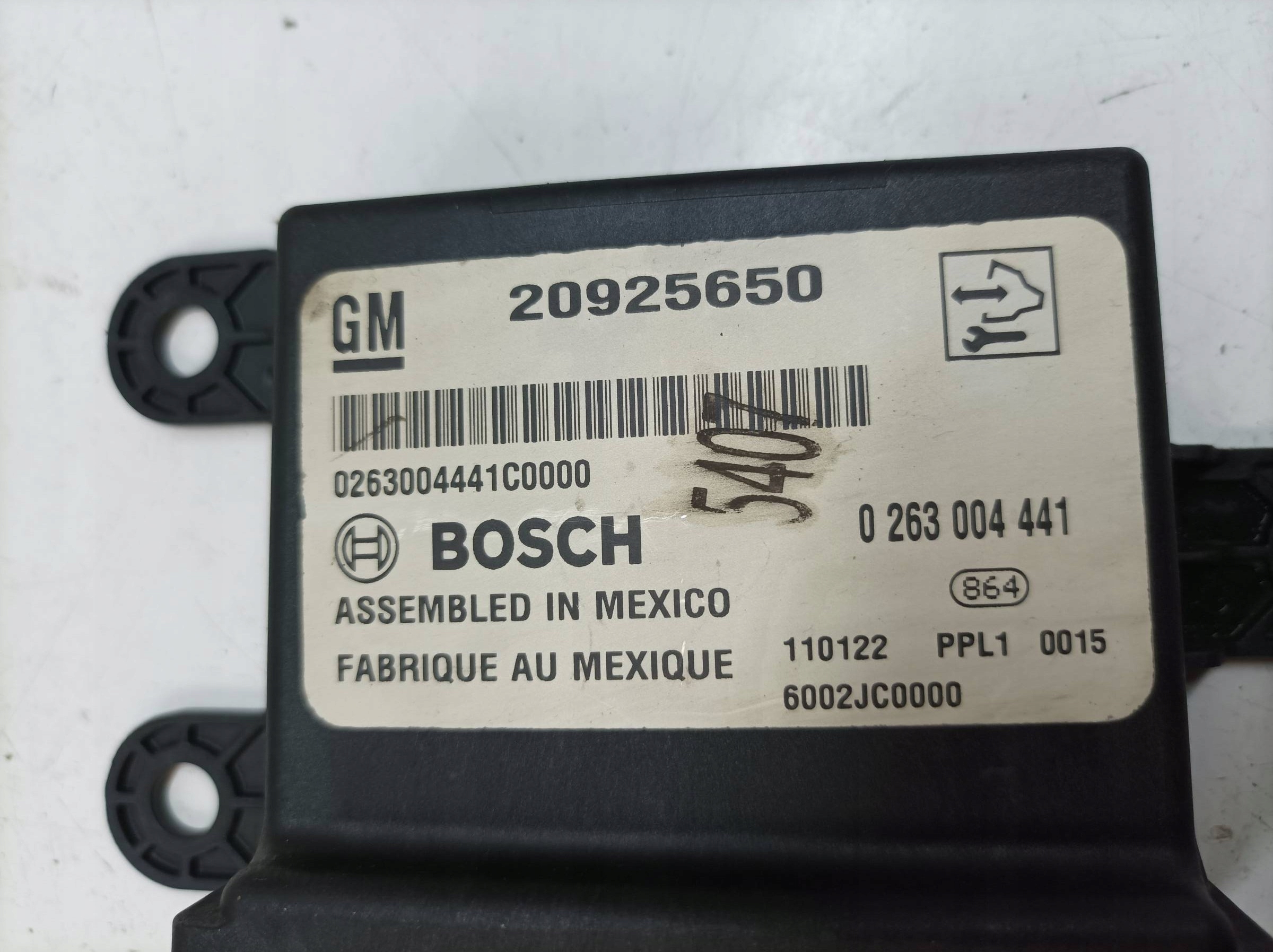 modulo PDC parcheggio 20925650 0263004441 Opel Astra IV (2009- 2020 ) J