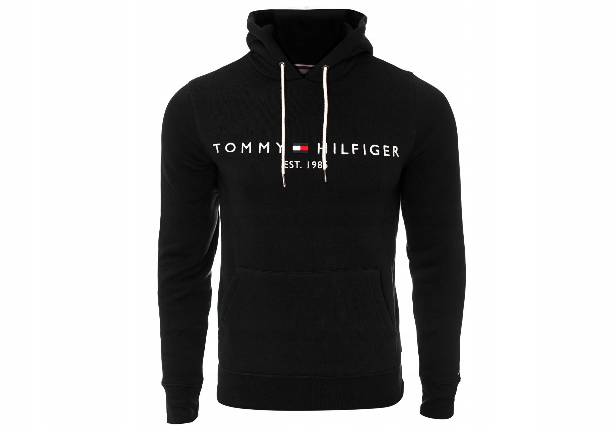 Mikina Tommy Hilfiger pánská s kapucí černá vel. S