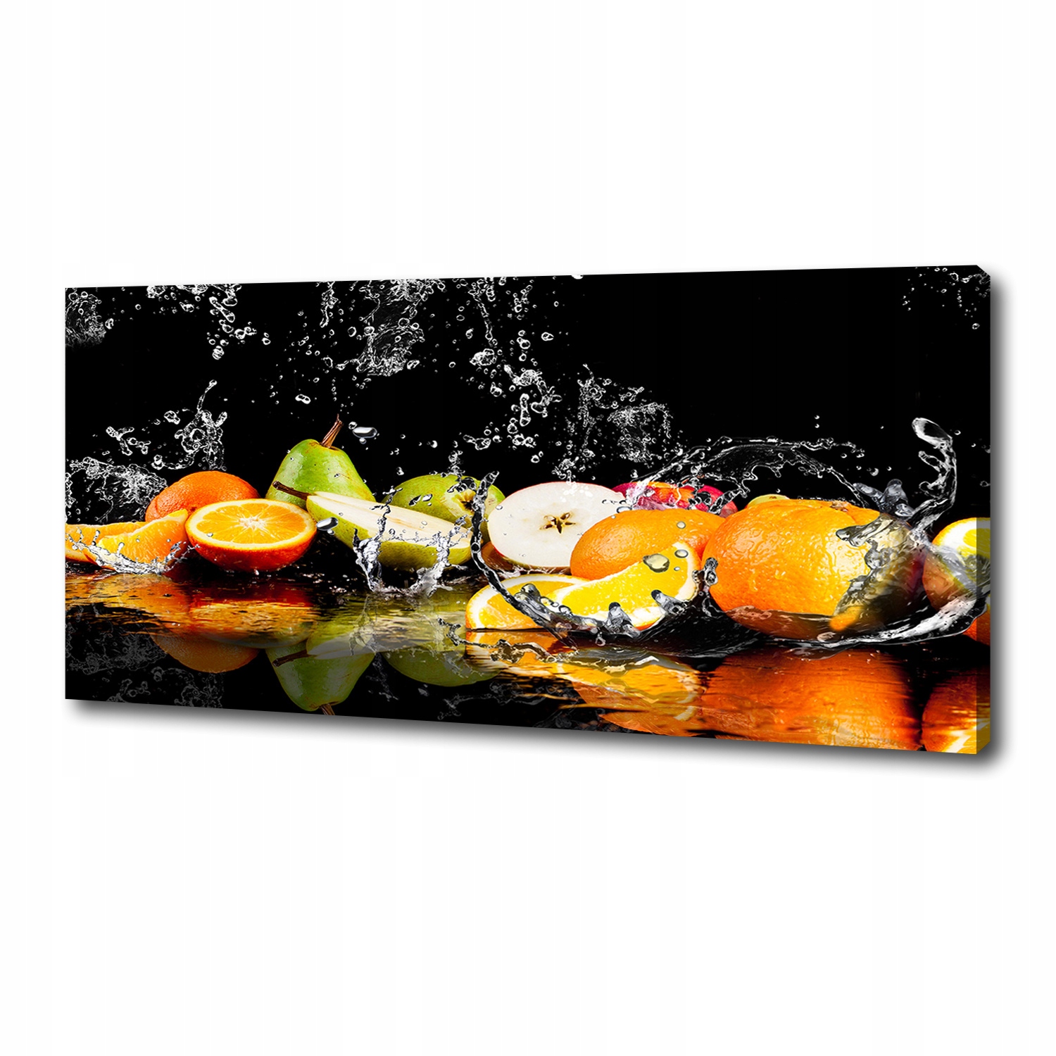 

Foto obraz duży na płótnie Owoce i woda 125x50 cm