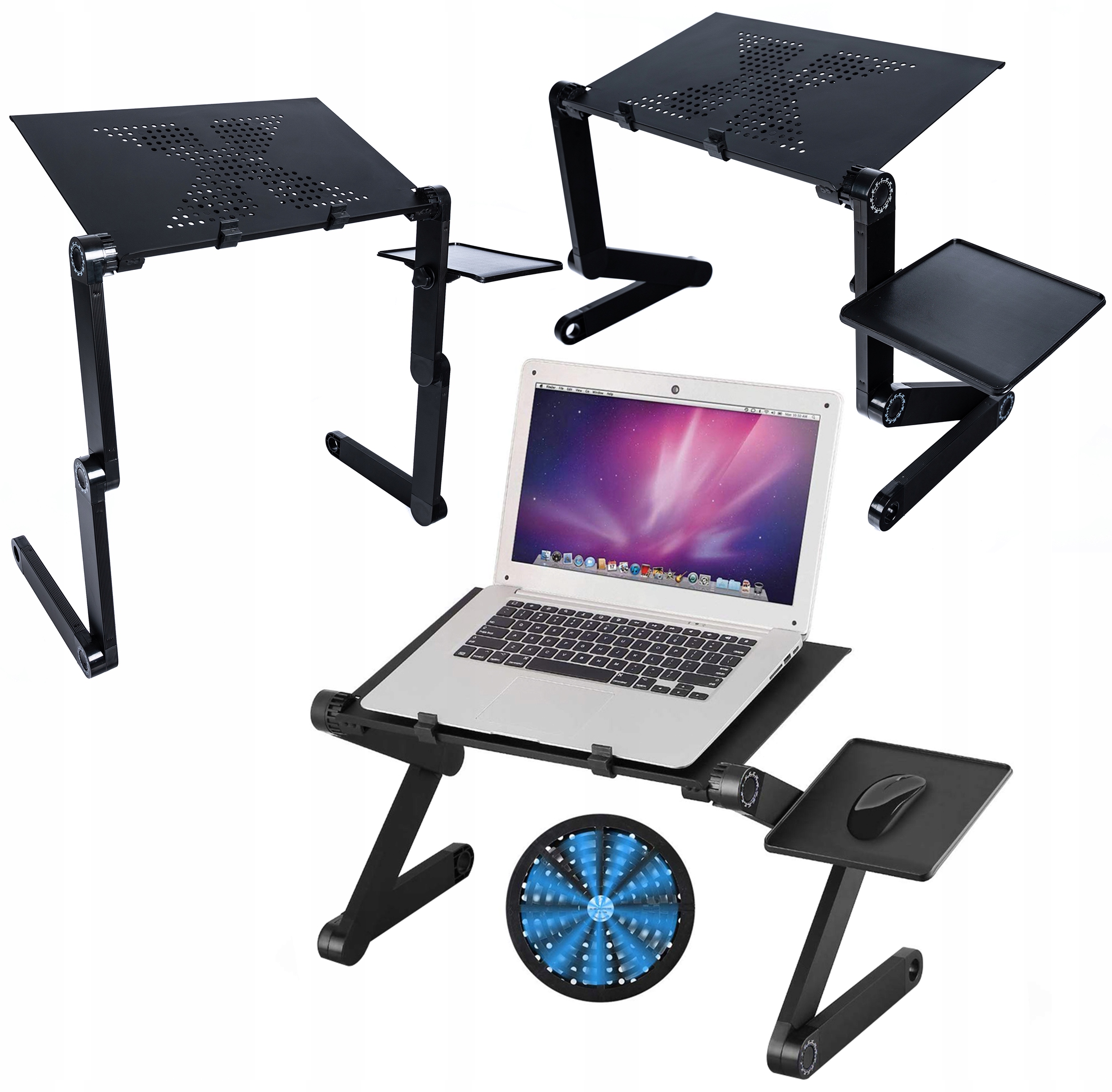 Stolik Aluminiowy Podstawka Z Chłodzeniem Pod Laptopa Exlusive Półka