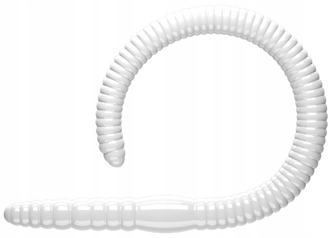 Libra Lures Przynęta Guma Flex Worm 9,5cm 001 White Ser 1szt