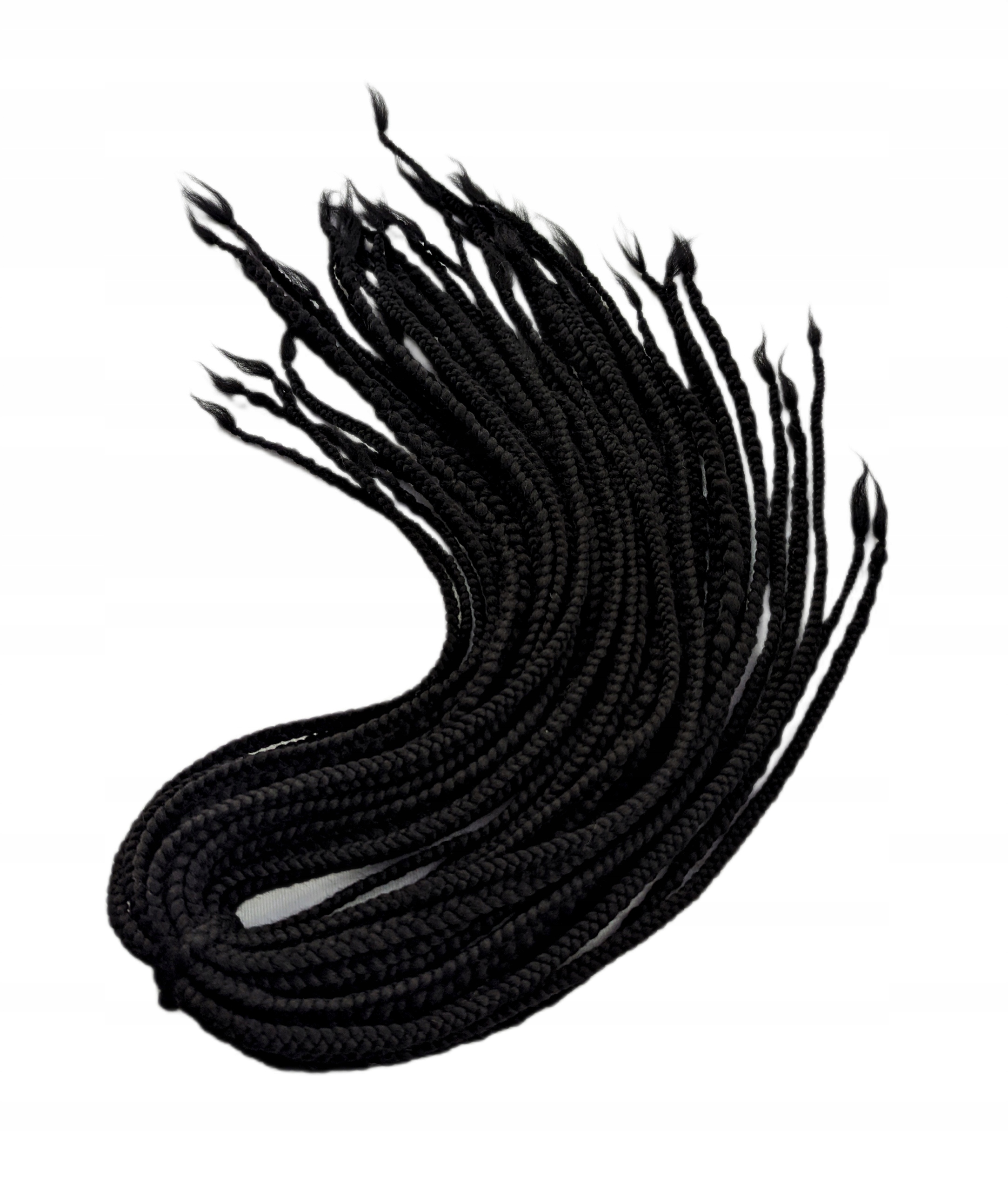 Vlněné copánky Opakovaně Použitelné, černé, Mystická Černá, 40 kusů