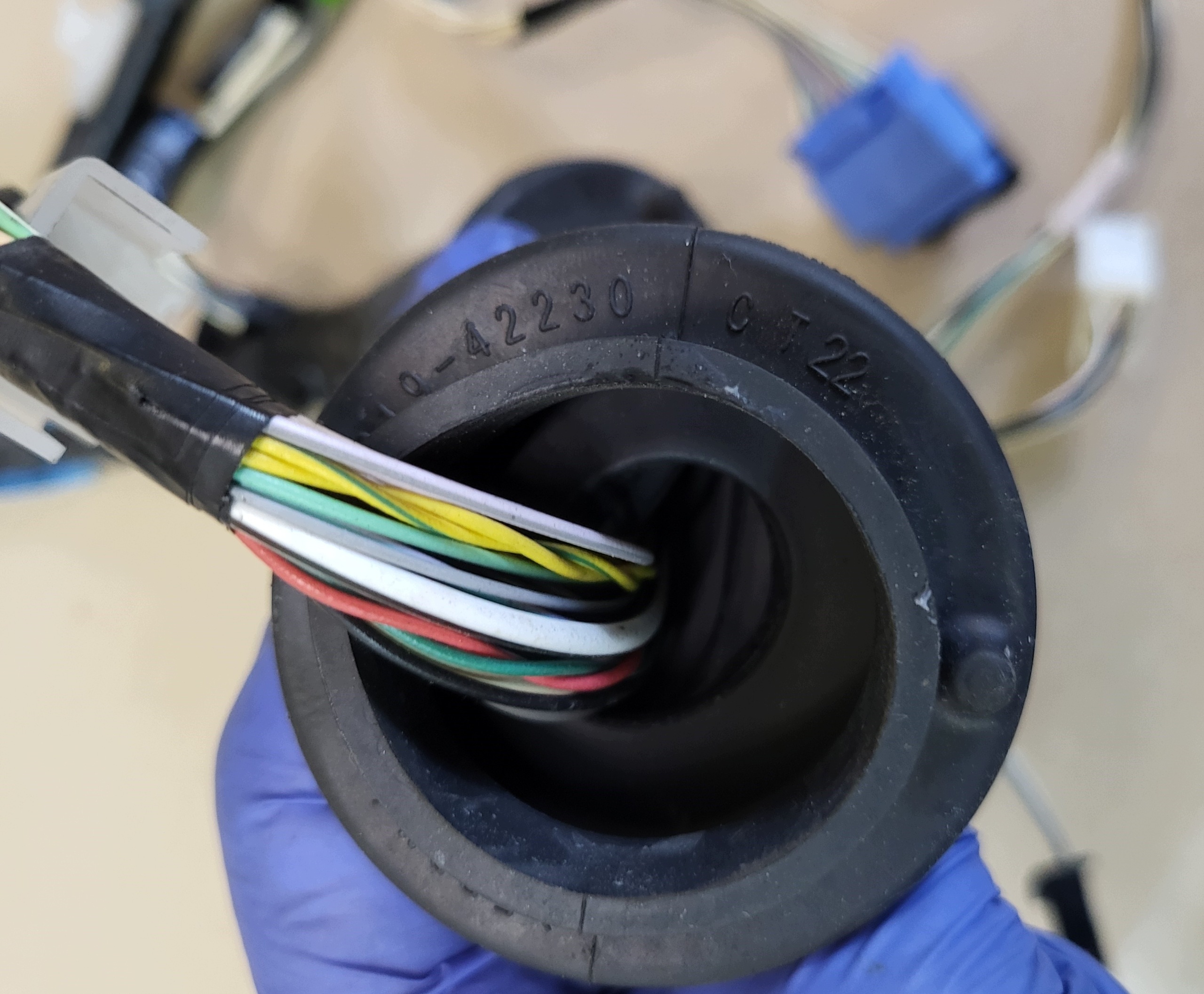 bundle wiring Z door left front driver´s TOYOTA RAV4 V 5 OE EUROPA