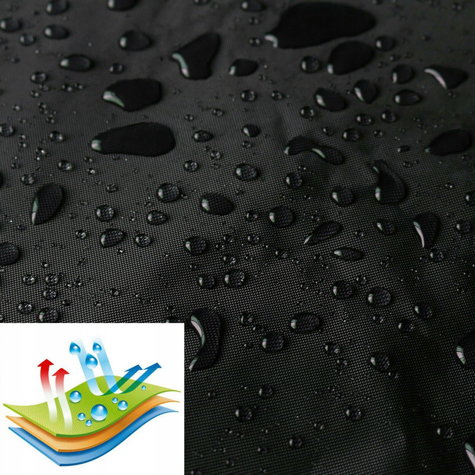 POKROWIEC NA ROWER ZEWNĘTRZNY NA 2-3 ROWERY, WODOODPORNY, PYŁOSZCZELNY Kolor dominujący czarny