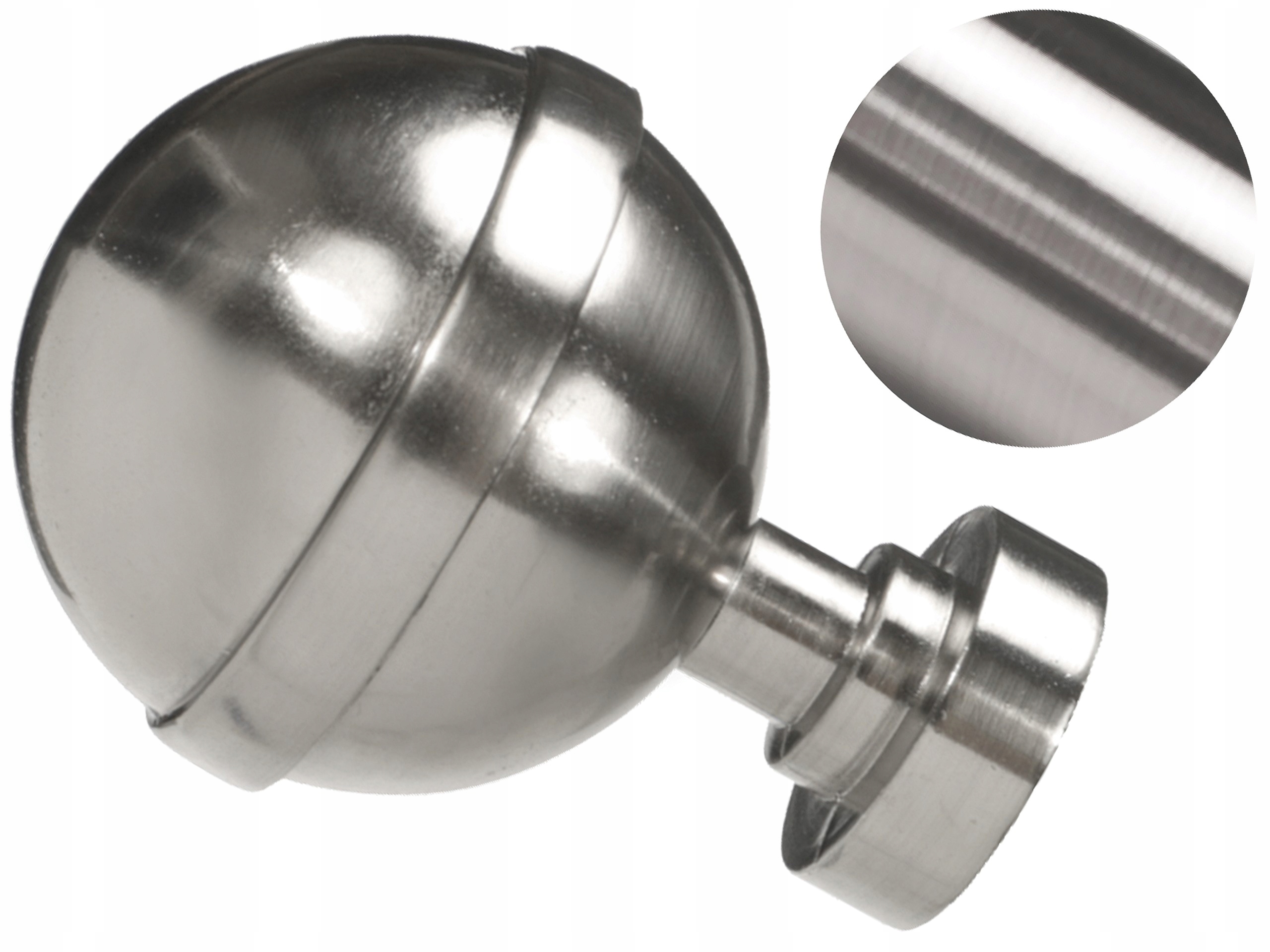 

25 mm Kula Lux zakończenie do karnisza Stal