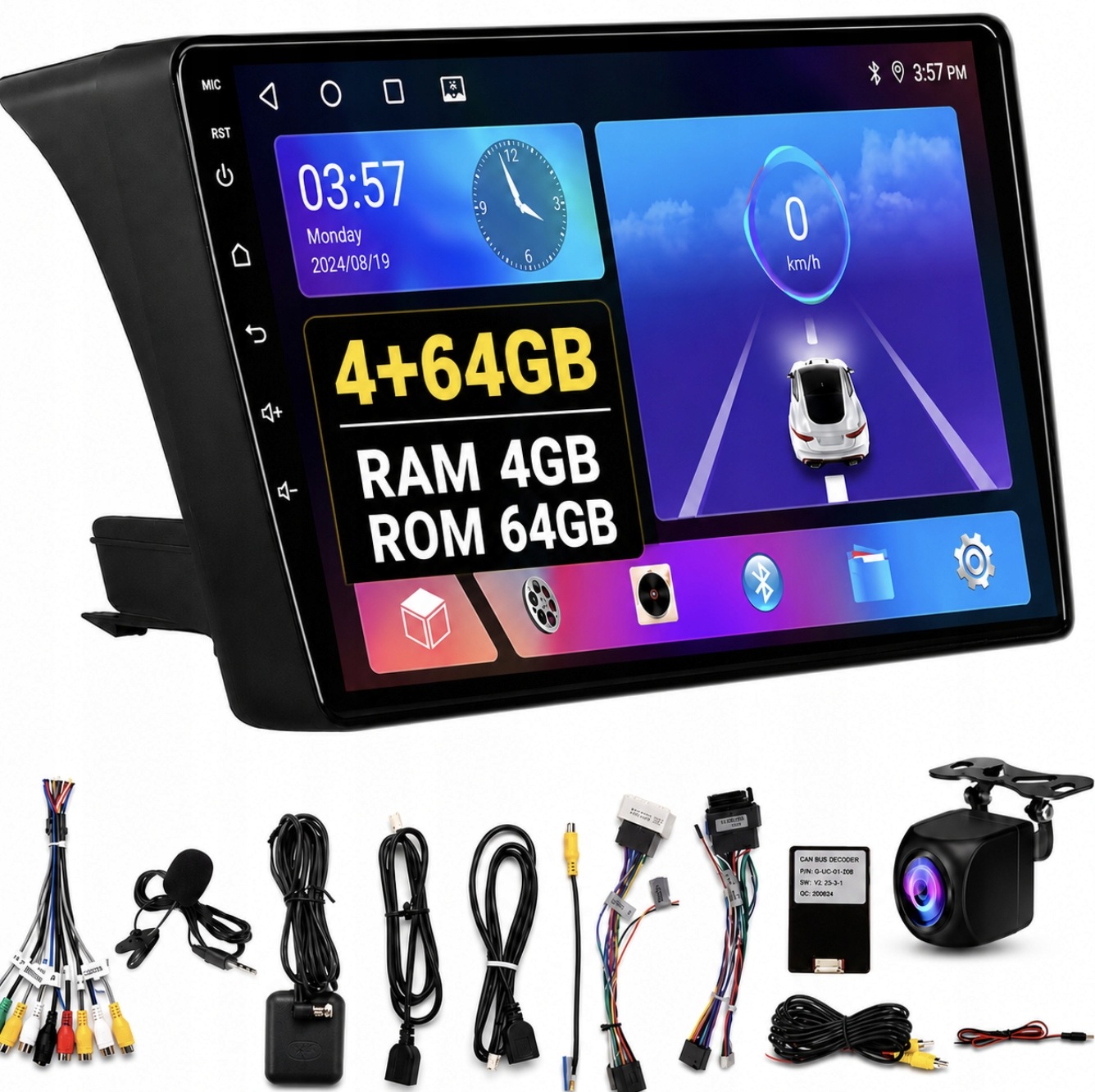 Rádio Android 9 palcov Fiat Ducato Boxer Jumper 4 Gb 64 Gb CarPlay s kamerou
