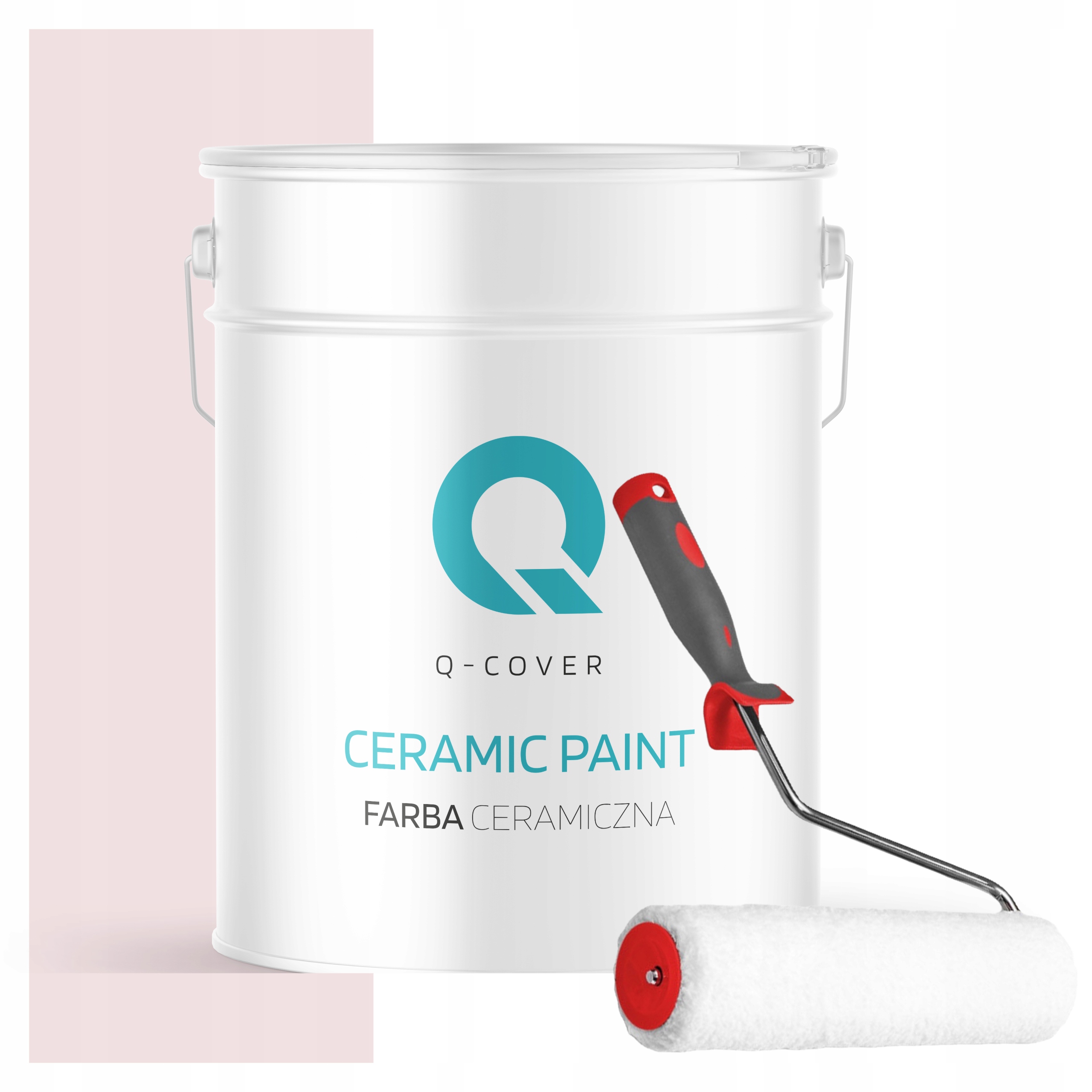 Keramická Farba Na Stenu Farba Biela Zlomená V Ružovej H3678 10L Matná Valček