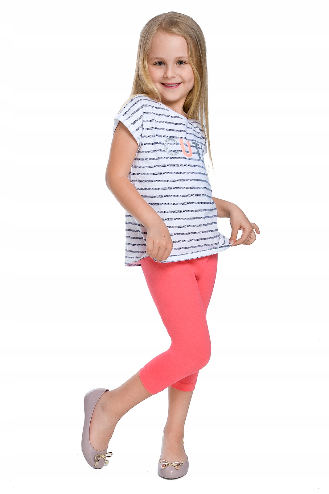 LEGGINSY DZIECIĘCE 3/4 GETRY RYBACZKI KORALOWE 152 Kod producenta CHILD34