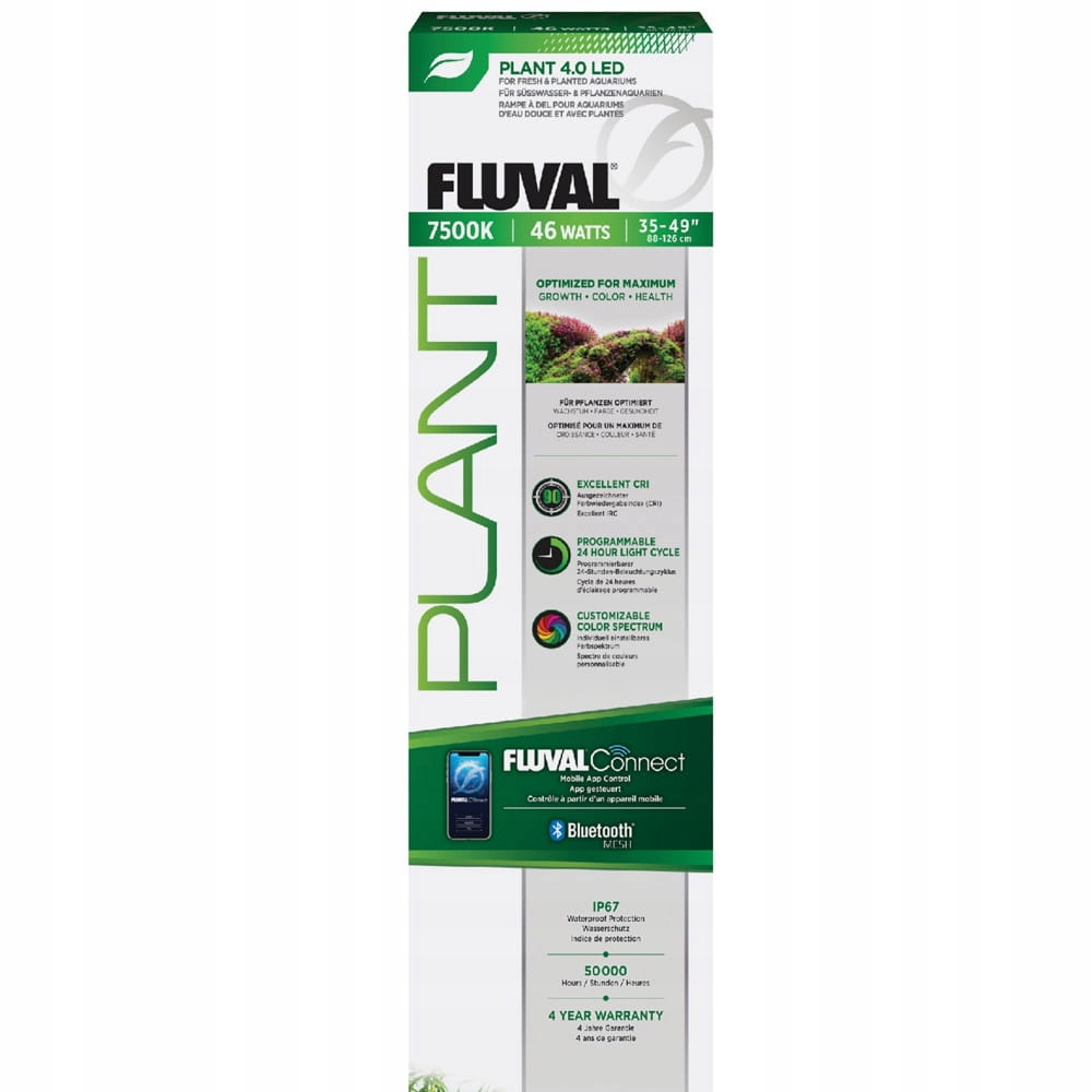 Levně Fluval Plant 4.0 Led 46W Bluetooth nosník pro akvárium 88,2-125,8 cm