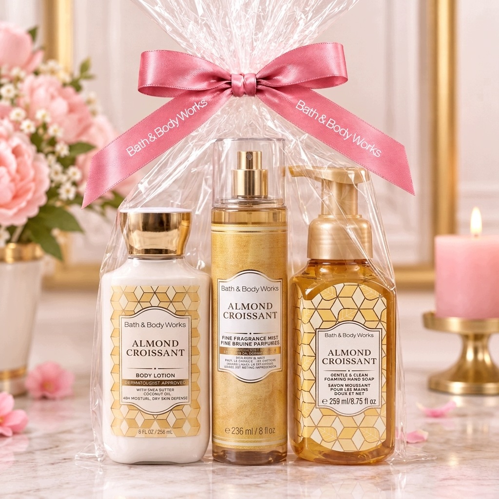Bath & Body Works Zestaw 3w1 Almond Croissant