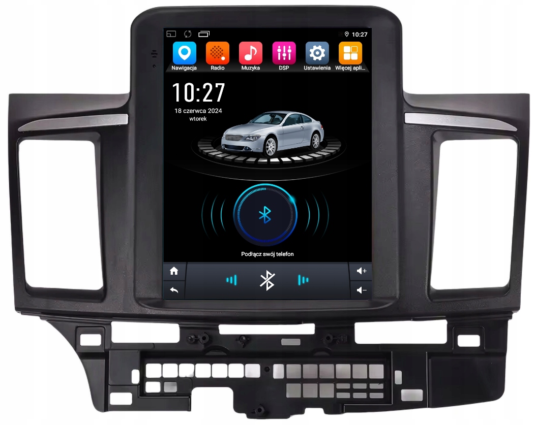 Android Rádio S Navigací Mitsubishi Lancer 2008-15 Usb Carplay Bt 64GB Sim