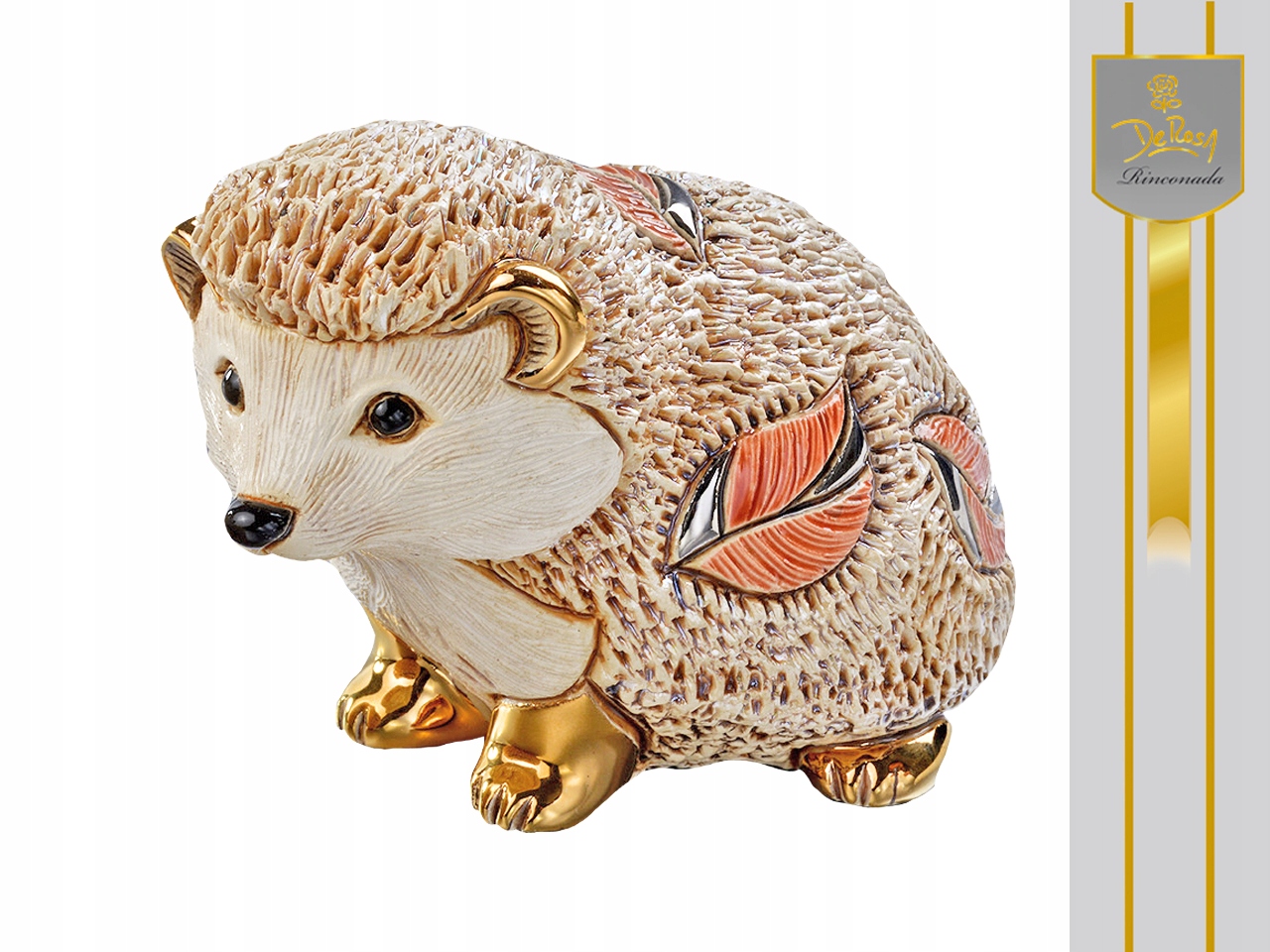 Keramická Figurka Ježko Ručne Maľovaná Zberateľská Ozdoba Zvieratko