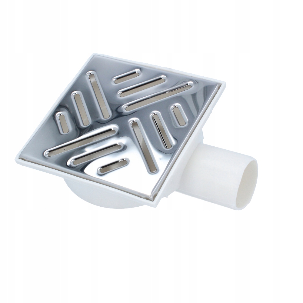 

Kratka pionowa ściekowa 50 mm biała chrom metal