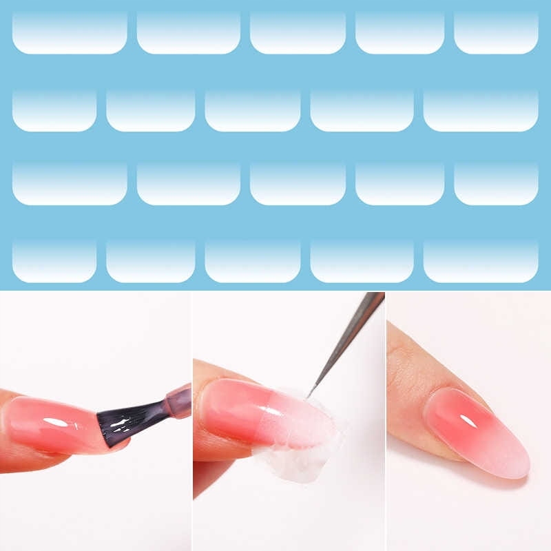 Kalki do Baby Boomer manicure - efekt ombre