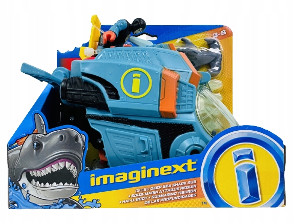 

Imaginext Podwodny Rekin Głębinowy łódź z figurką