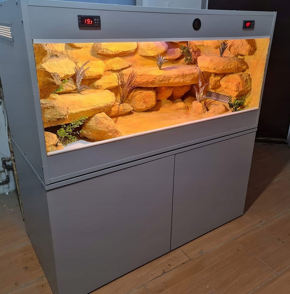 Terárium 100X40X40 S Skříňkou 100X40X60 Komplet Sada Zabudovaná Komoda