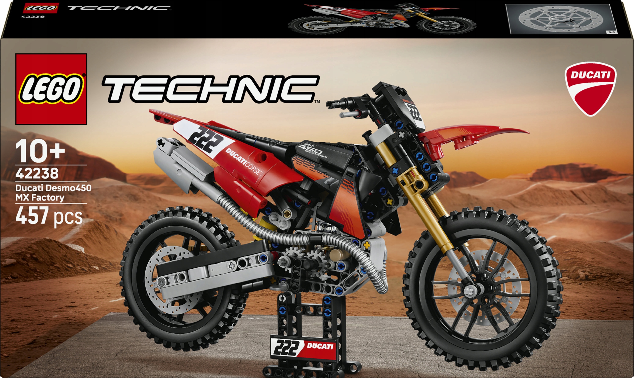 Lego Technic 42238 Motorka Ducati Desmo450 MX Factory