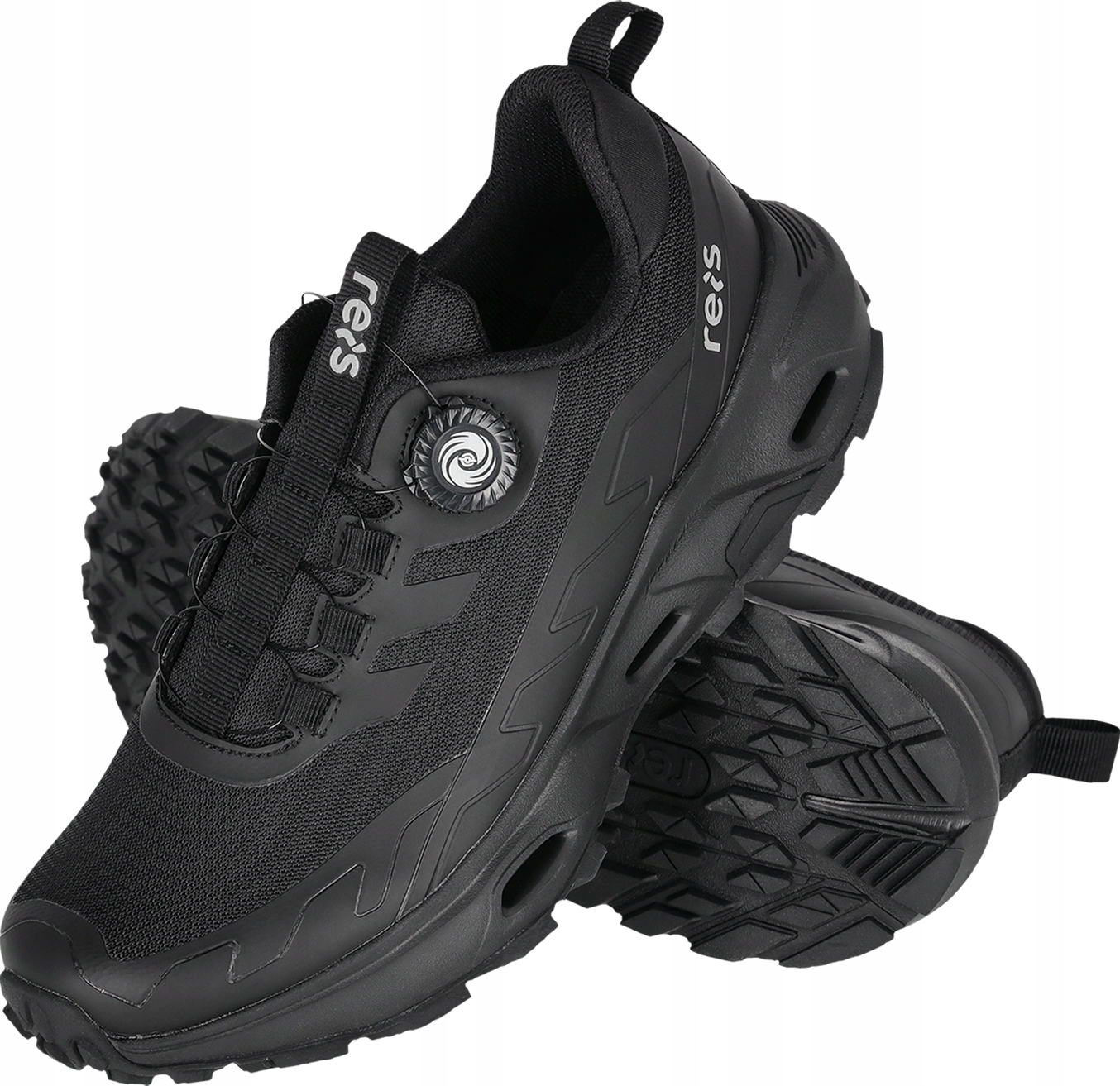 Pánské sportovní boty Lehké Pohodlné typu Boa Bez Zavazování Mazzo černé 41