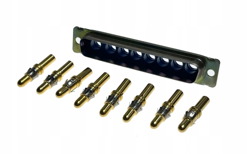 Vysokoproudový konektor D-sub 8p samec, Amp 443945-1 kontakty