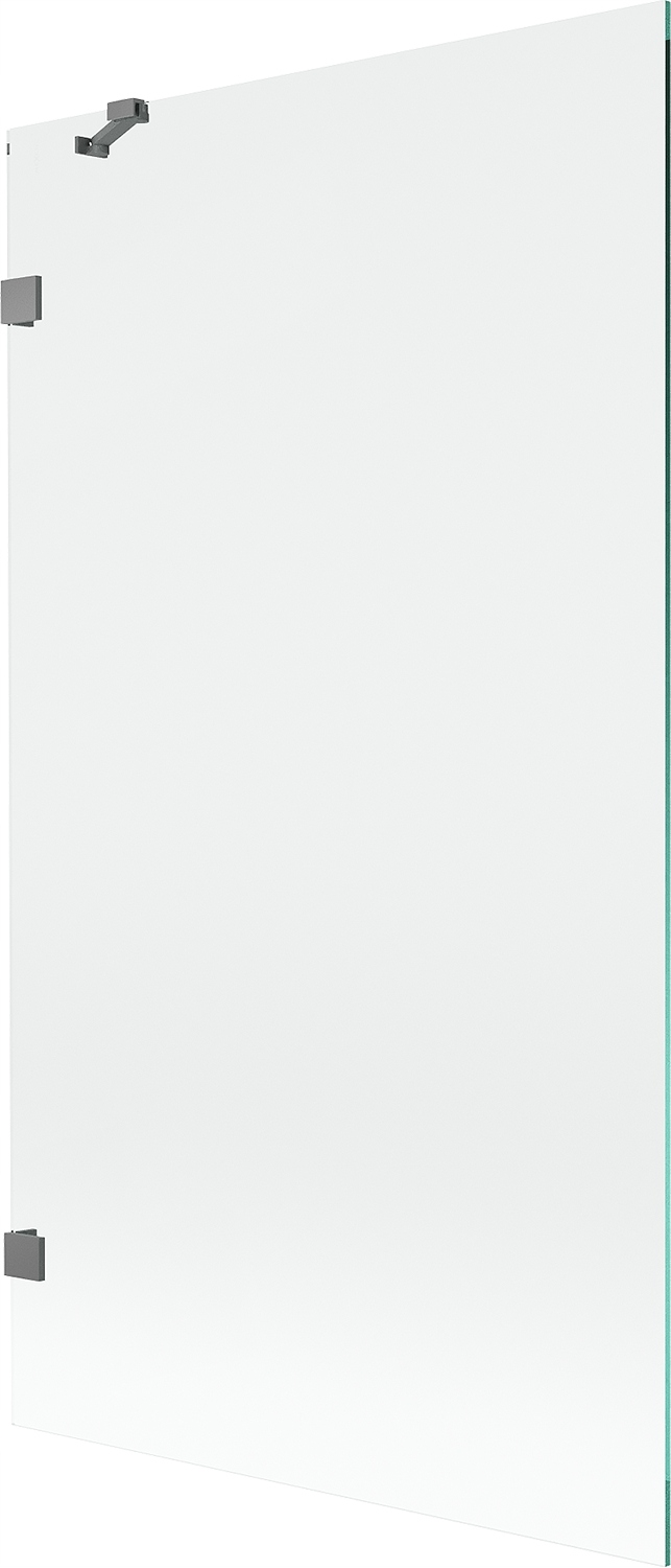 Mexen Lunar vanová zástěna 1-dílná 100 x 150 cm, transparentní, gun metal