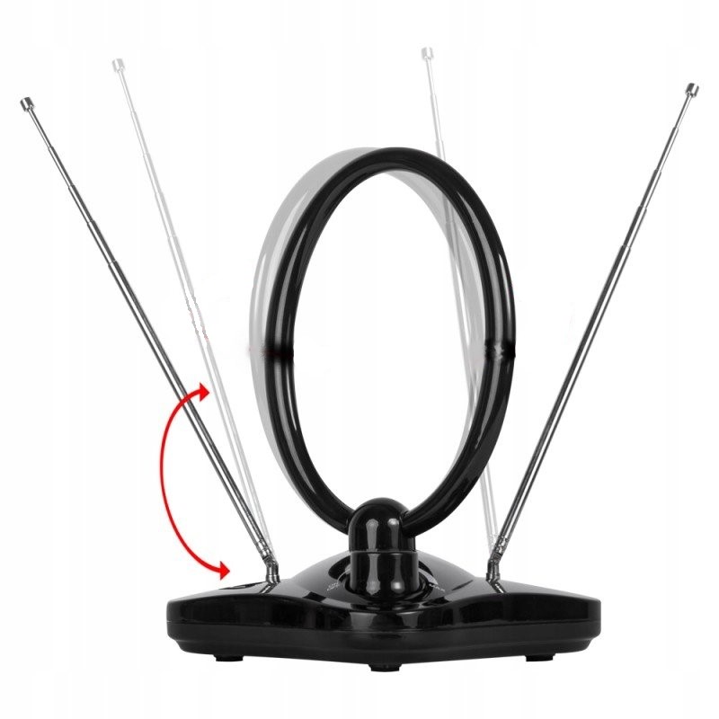 Pokojová anténa DVBT2 Vhf/uhf/fm zesilovač 45 dB